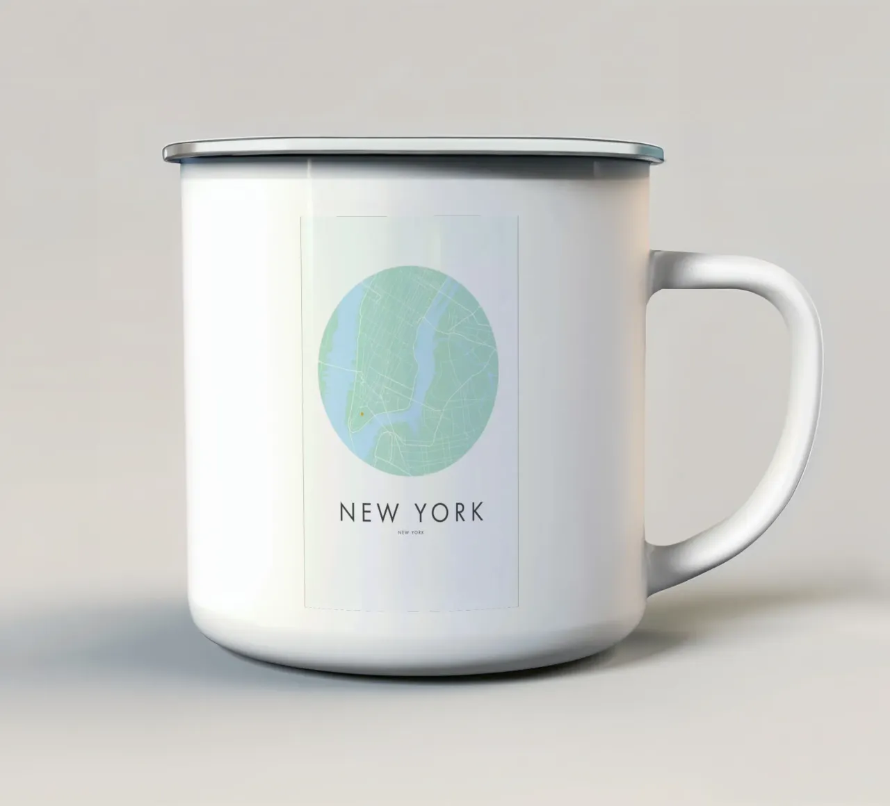 Metropolitan - New York enamel mug by Emerybloom