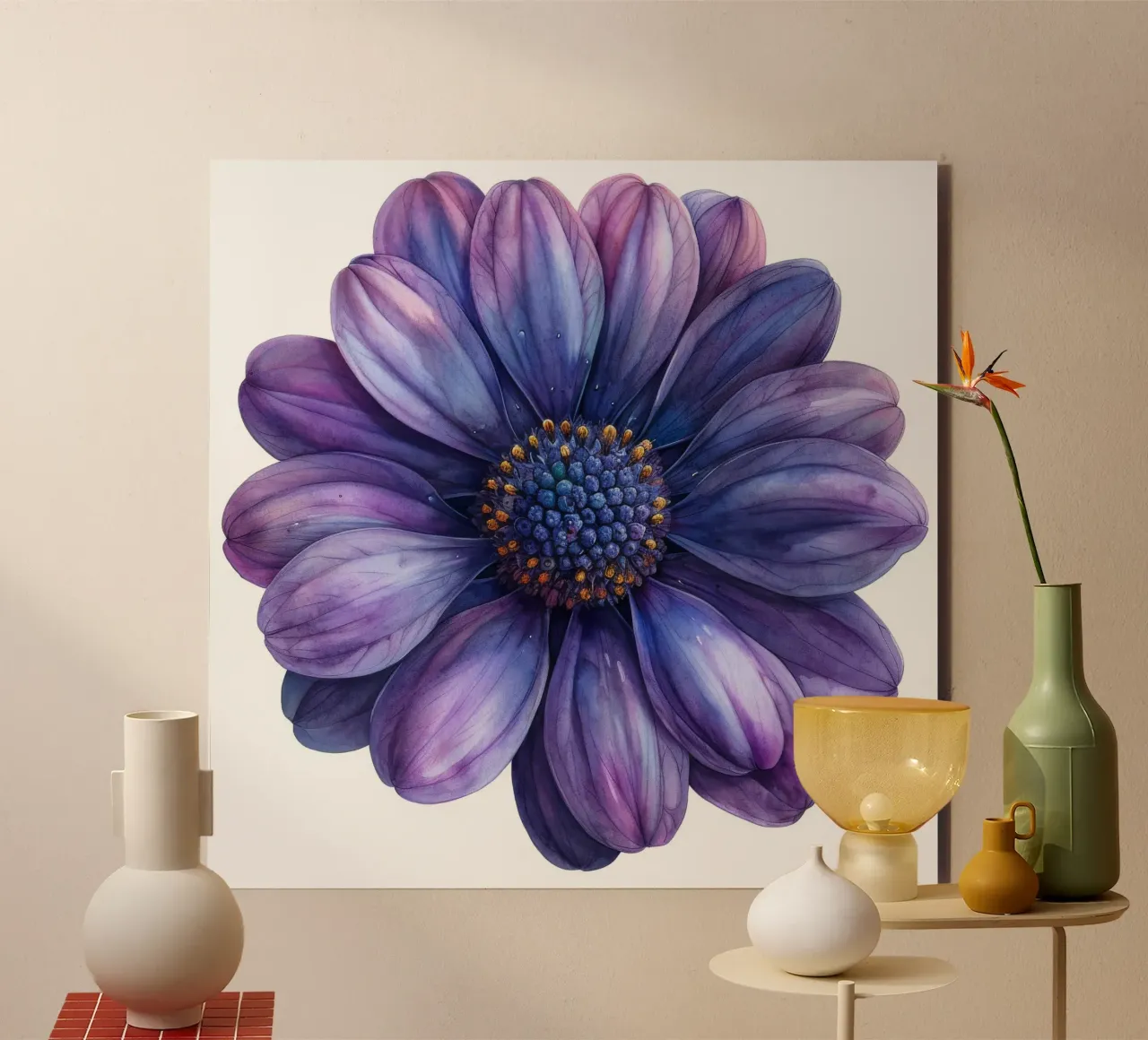 Cineraria Flower 2 alu-dibond by Bold Blooms