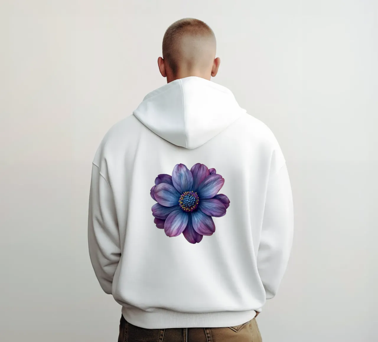 Fiore di Cineraria 3 felpa con cappuccio da Bold Blooms