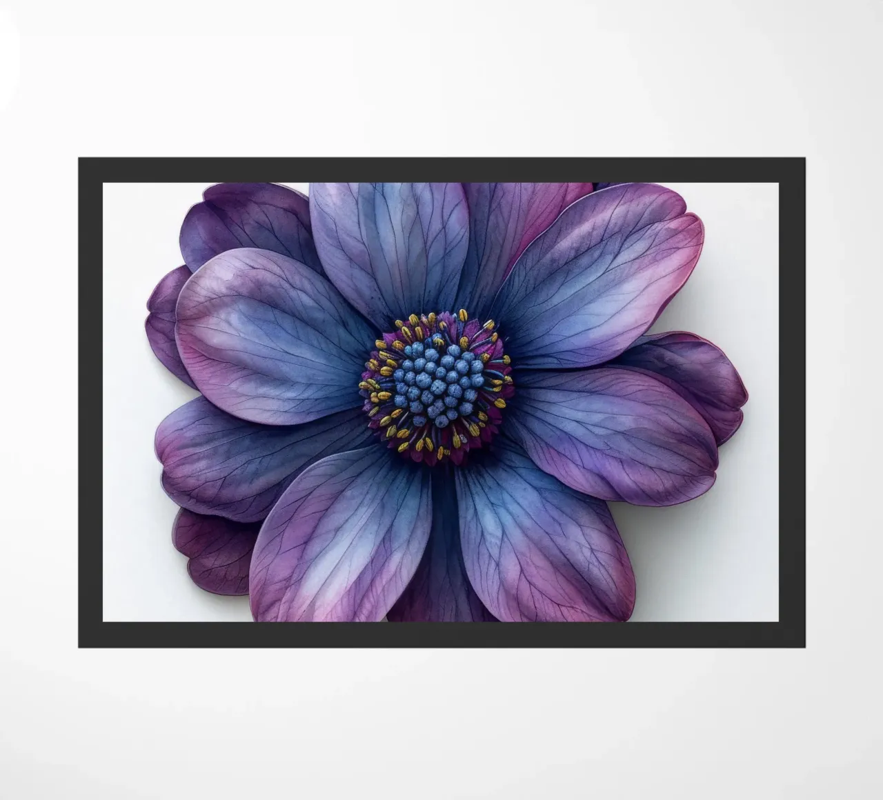 Cineraria Flower 3 doormat by Bold Blooms