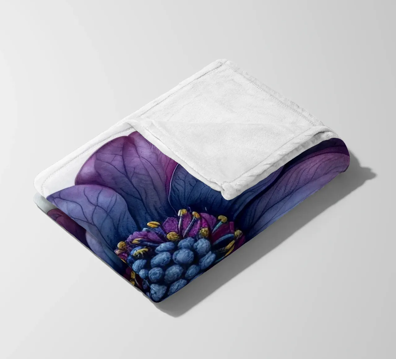 Cineraria Flower 3 fleece blanket by Bold Blooms