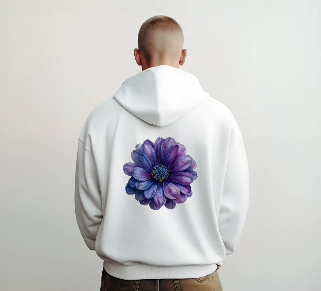 Fiore di Cineraria 4 felpa con cappuccio da Bold Blooms