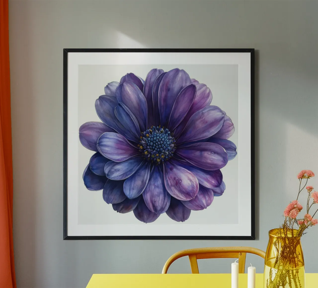 Cineraria Flower 4 hahnemühle by Bold Blooms