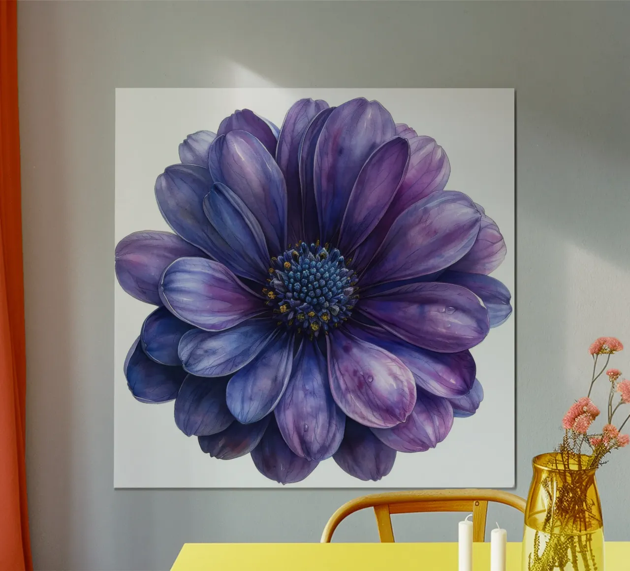 Cineraria Flower 4 hahnemühle by Bold Blooms