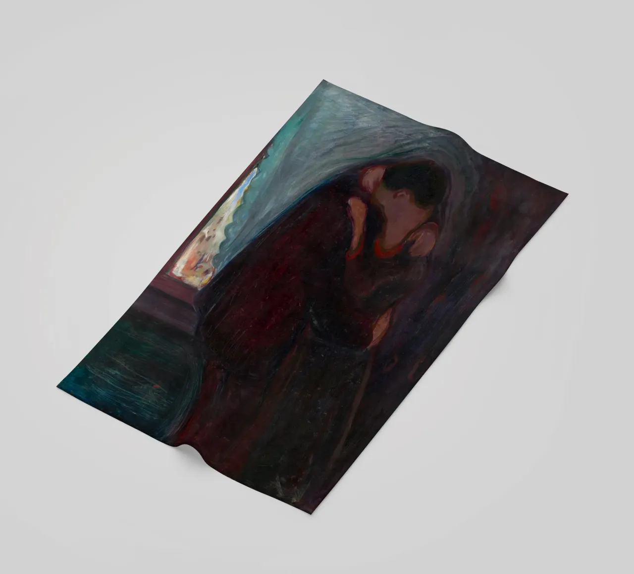 Edvard Munch - Il bacio telo mare da Timeless Artworks