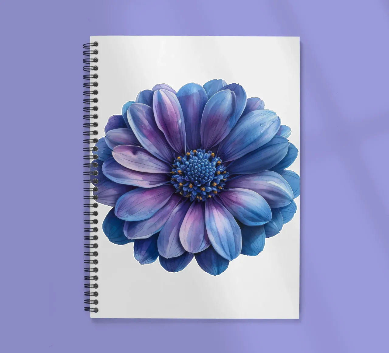 Cineraria Flower 1 spiral notebook by Bold Blooms