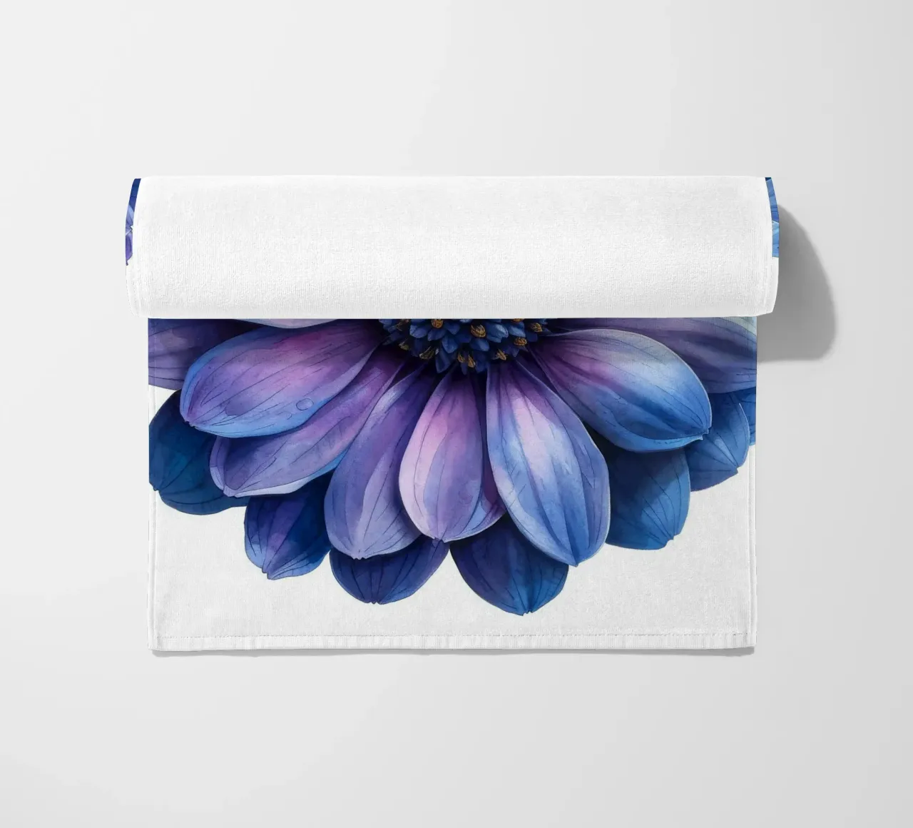 Cineraria Flower 1 beach towel by Bold Blooms