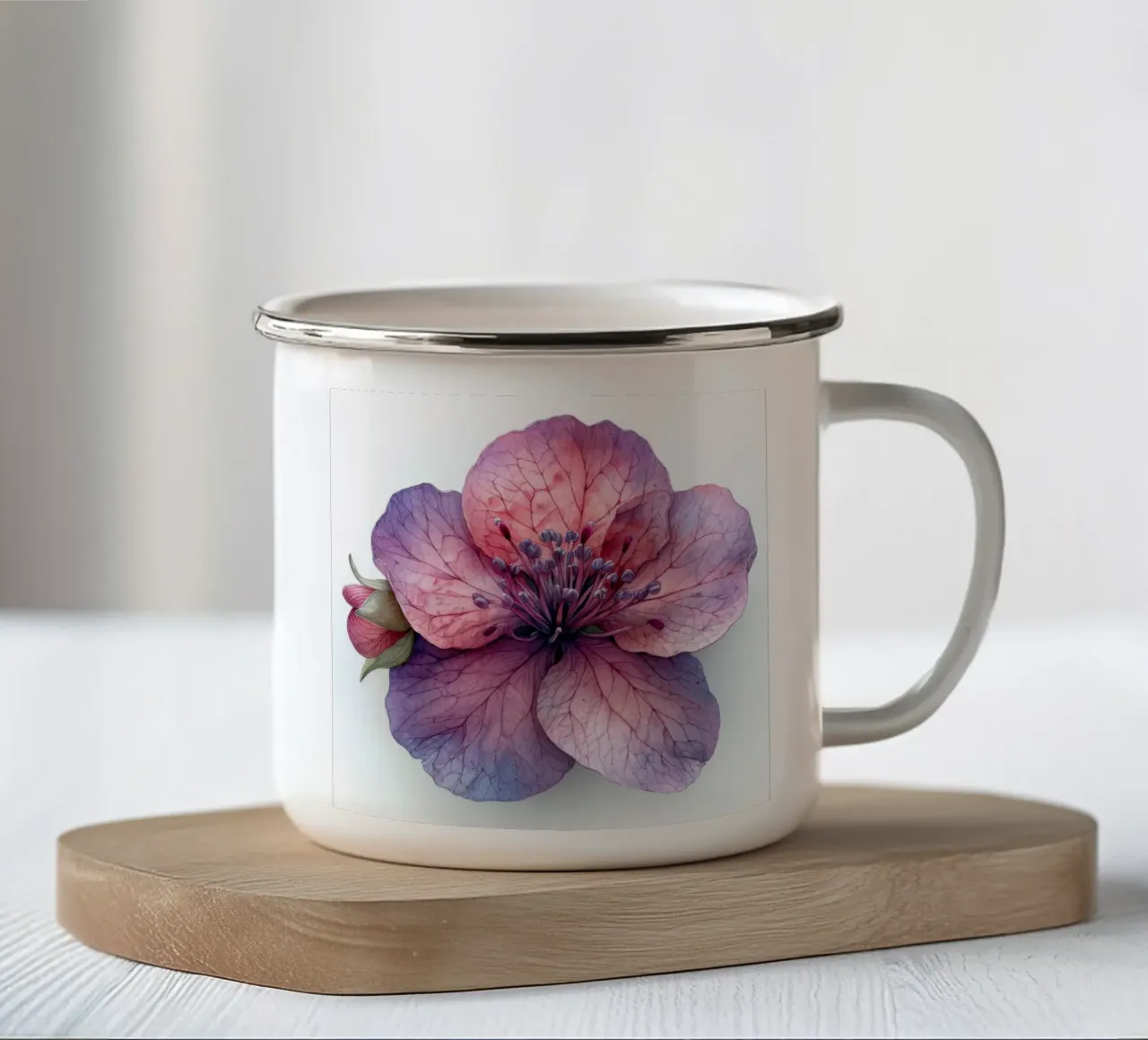 Clarkia Fiore 2 tazza in smalto da Bold Blooms