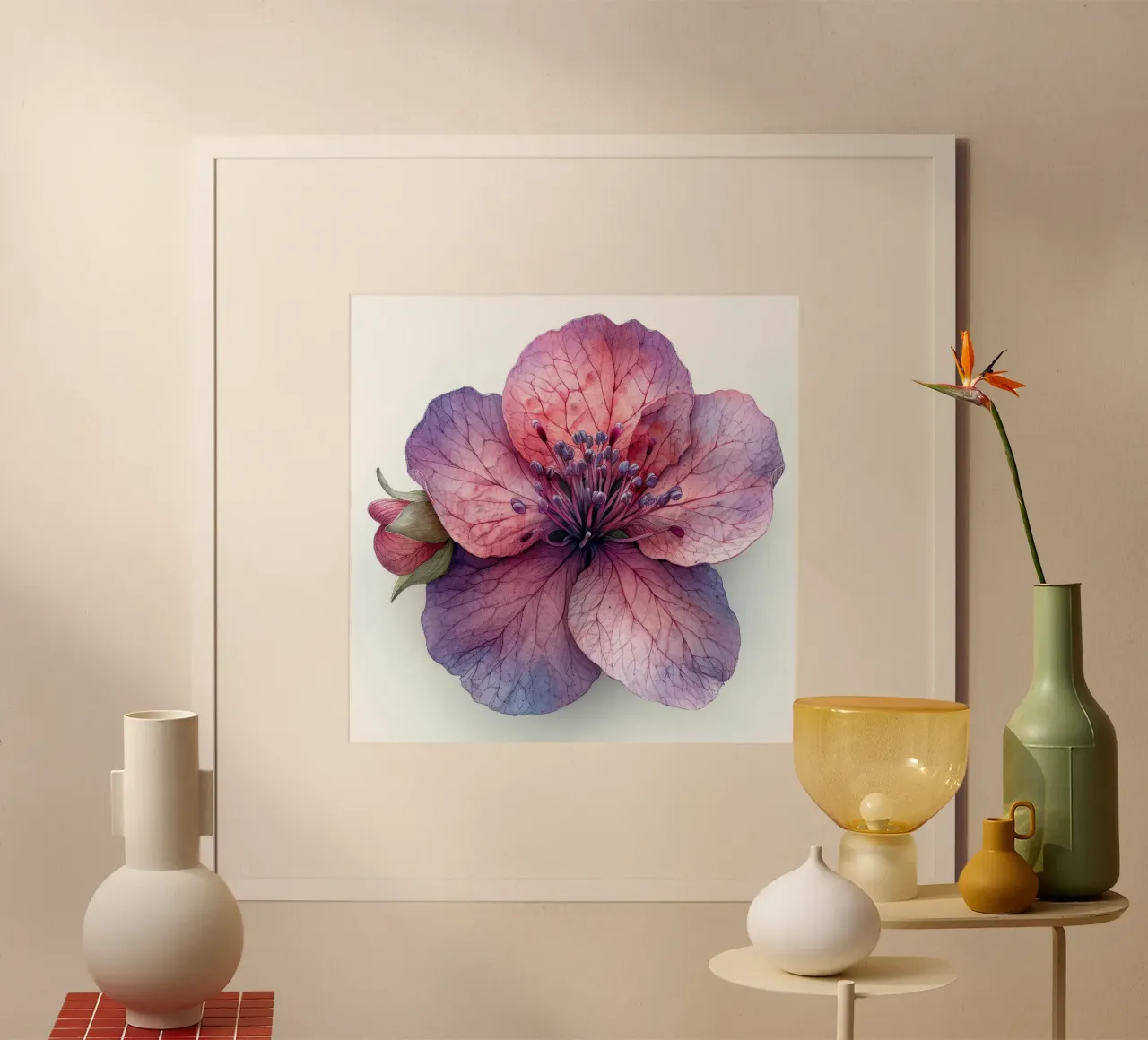 Clarkia Fiore 2 carta hahnemühle da Bold Blooms