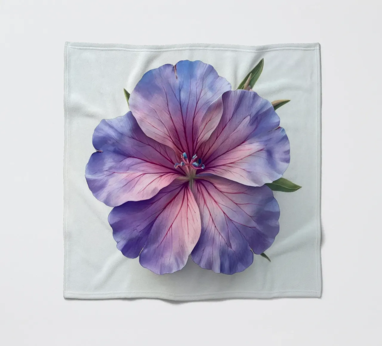 Clarkia Flower 3 fleece blanket by Bold Blooms