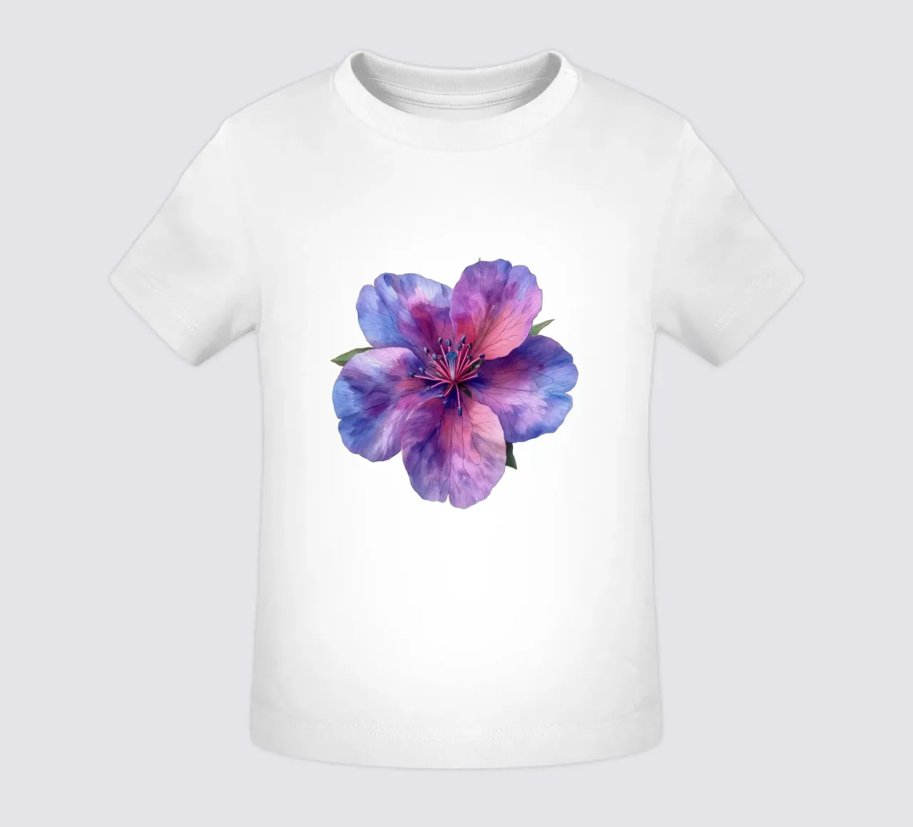 Clarkia Flower 4 baby t-shirt by Bold Blooms