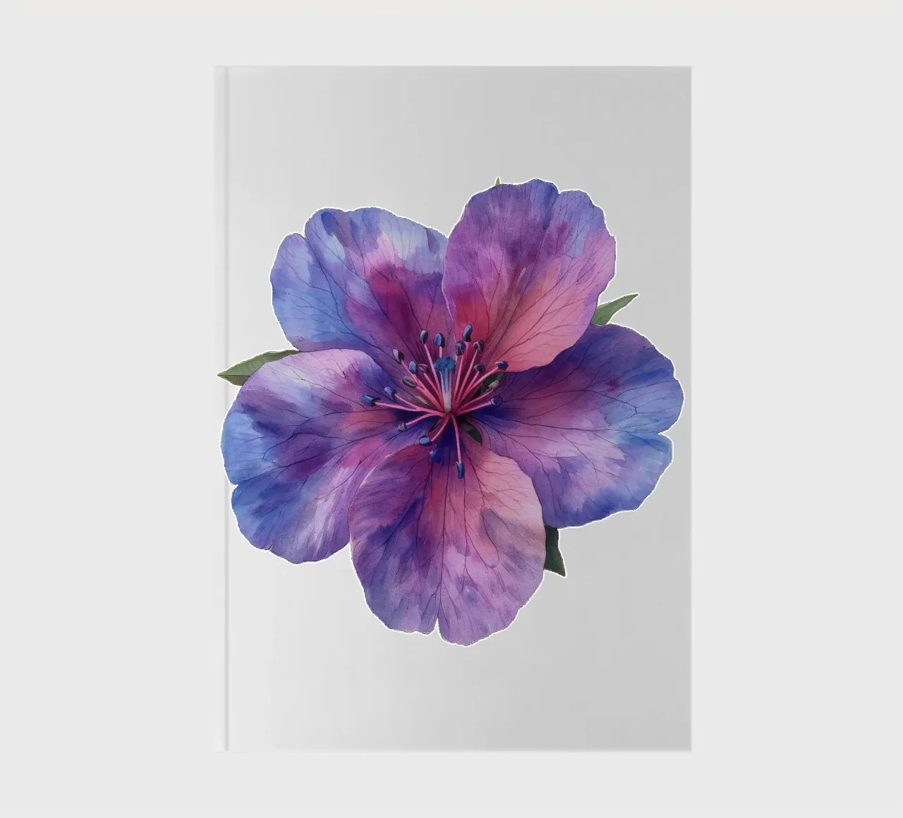 Clarkia Flower 4 notebook by Bold Blooms