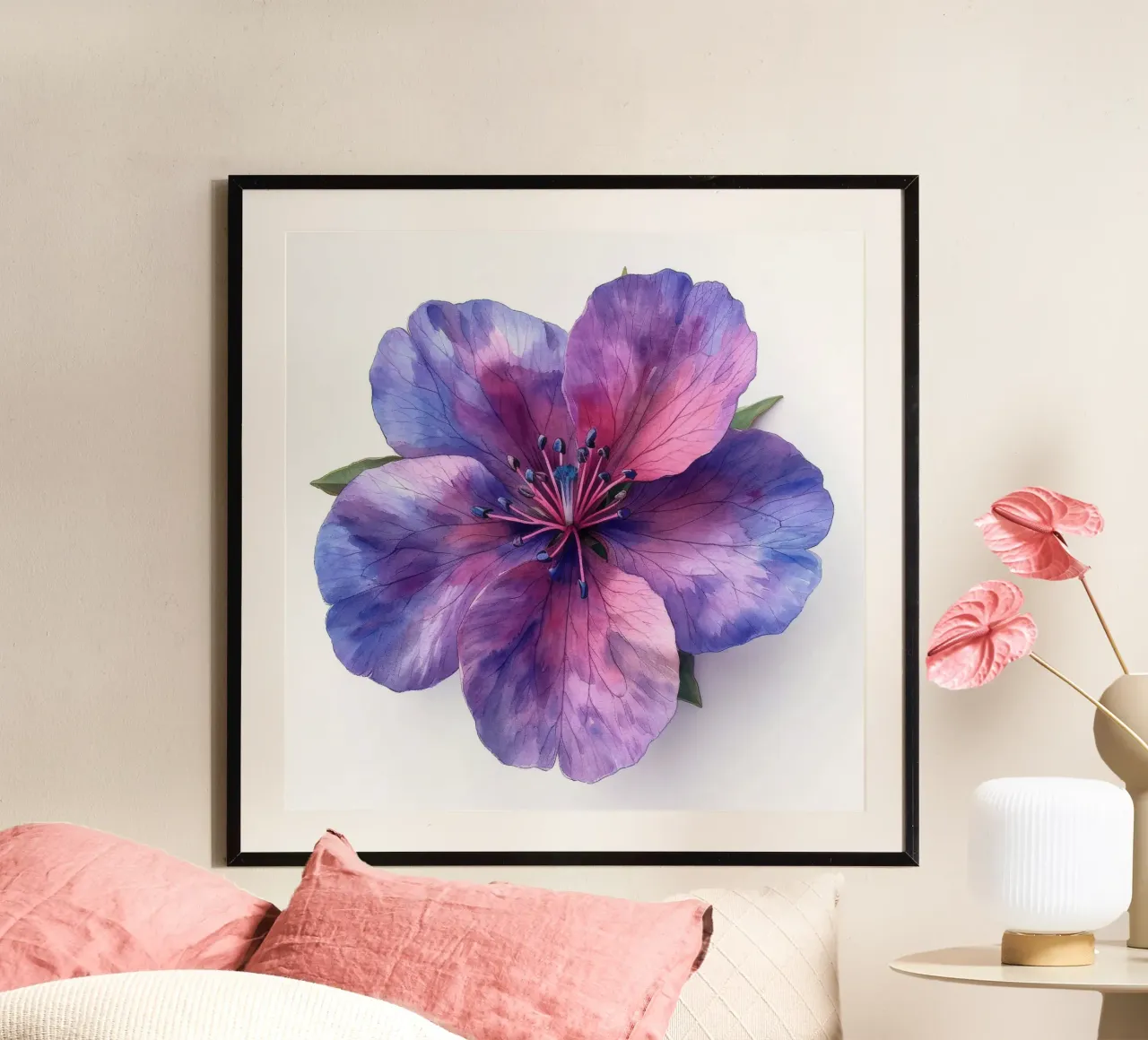 Clarkia Flower 4 poster by Bold Blooms