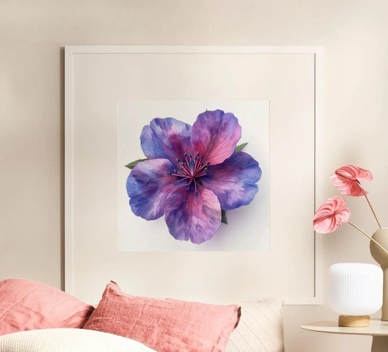 Clarkia Flower 4 poster by Bold Blooms