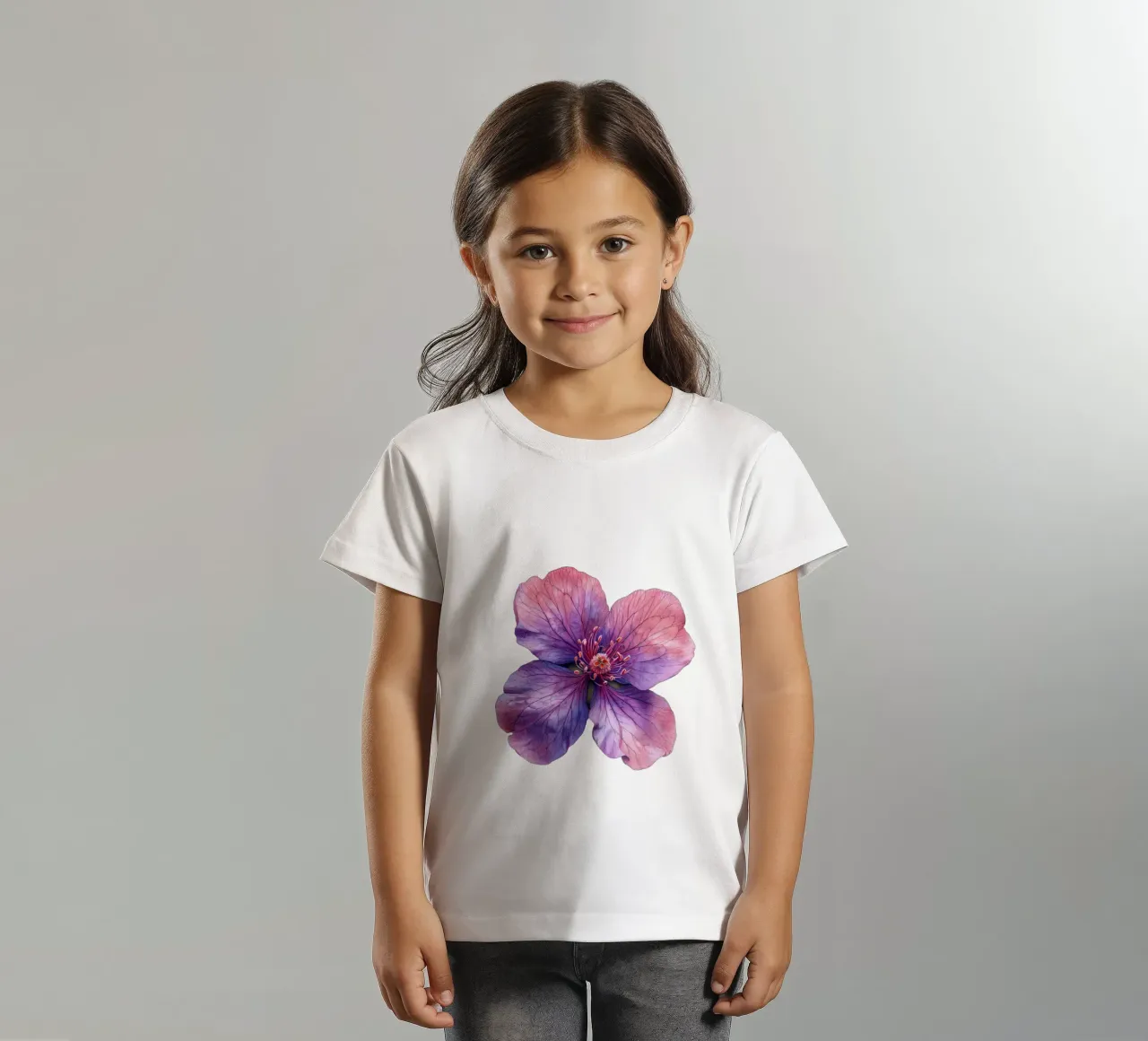 Clarkia Flower 1 kids t-shirt by Bold Blooms