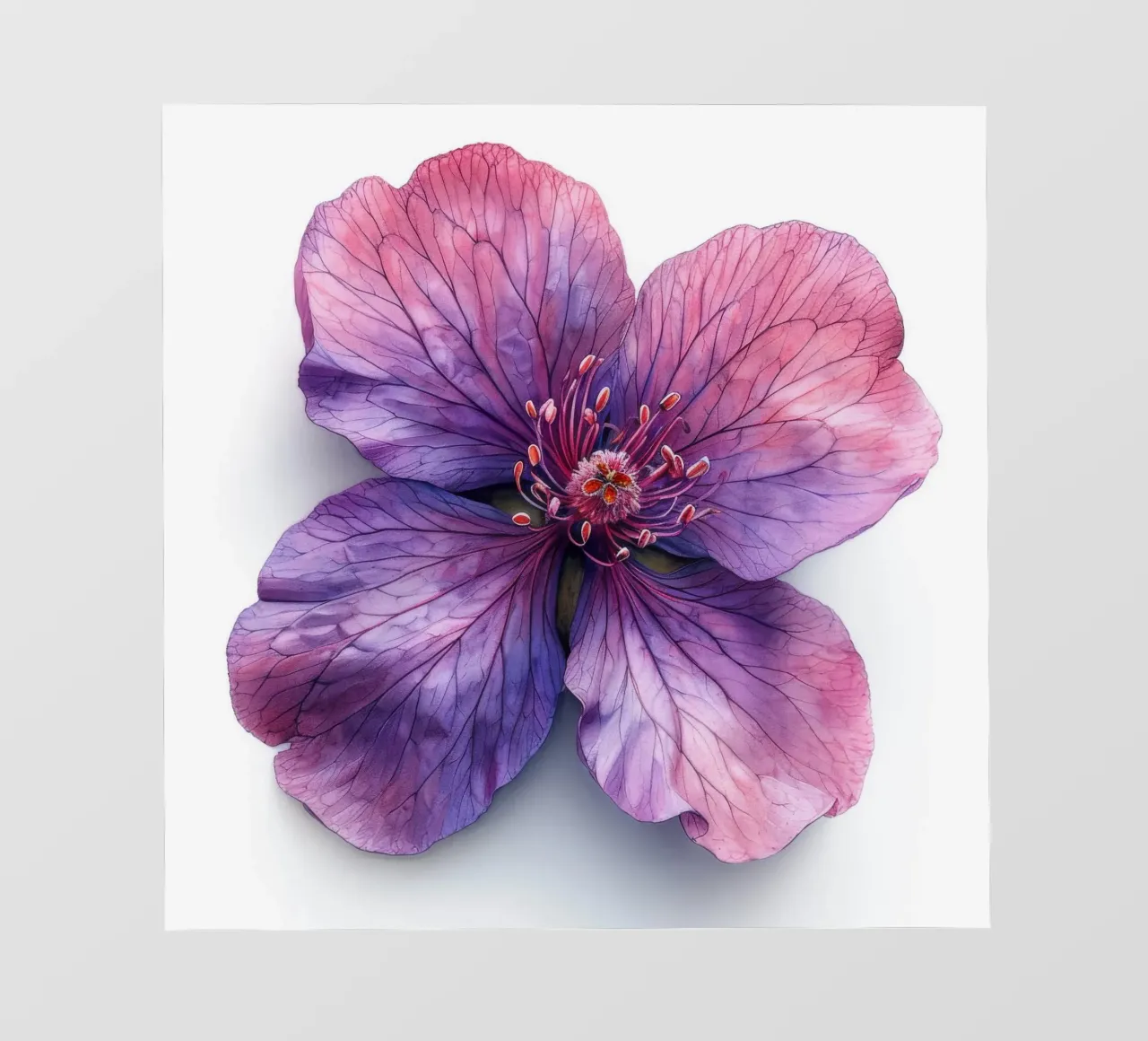 Clarkia Fiore 1 telo in pvc da Bold Blooms