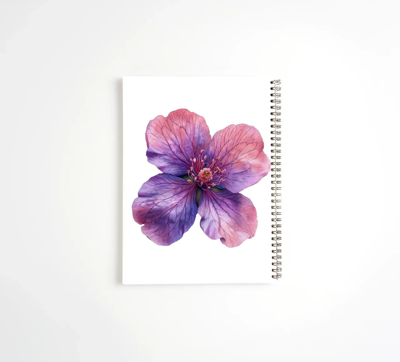 Clarkia Flower 1 spiral notebook by Bold Blooms