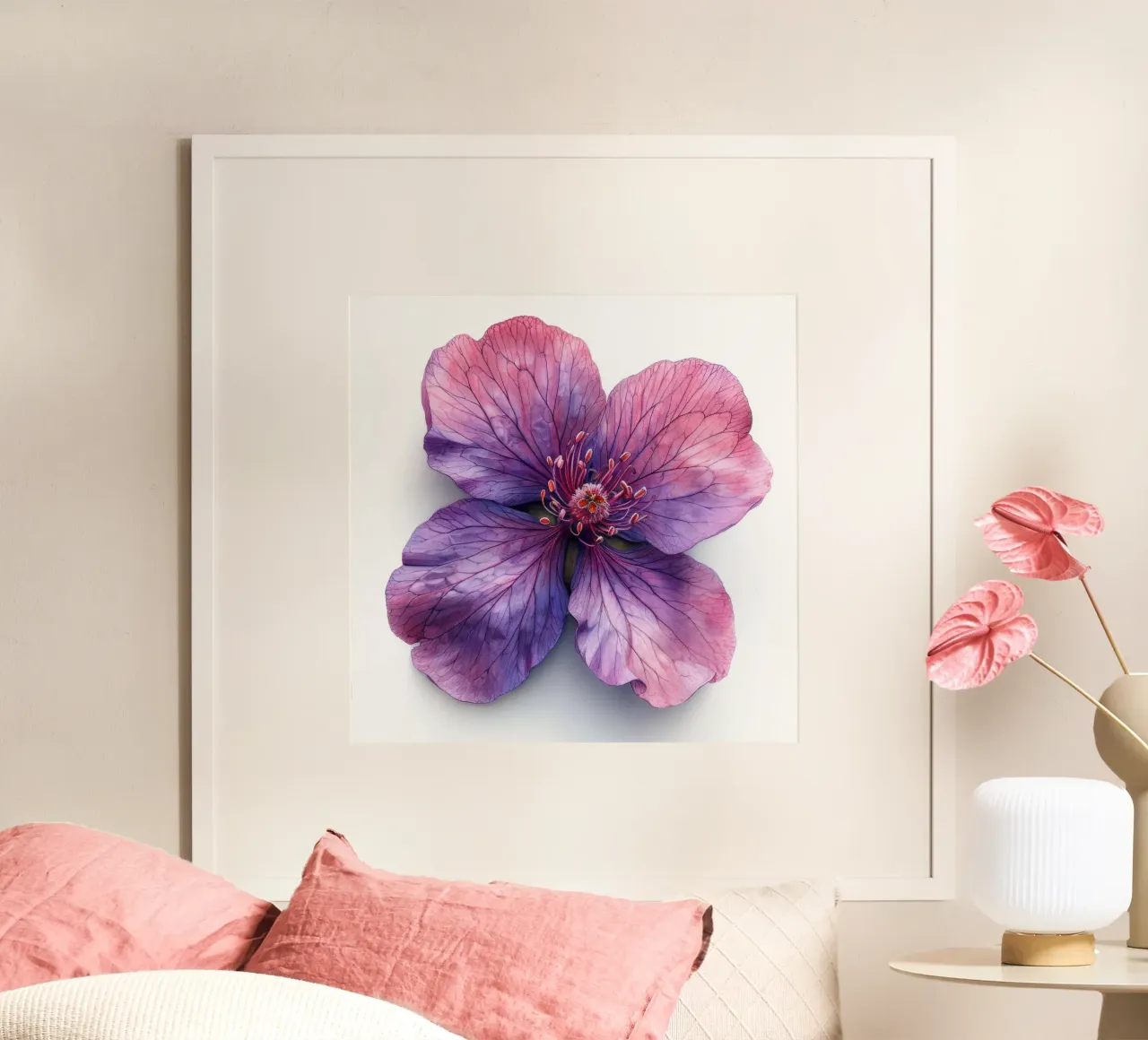 Clarkia Flower 1 poster by Bold Blooms