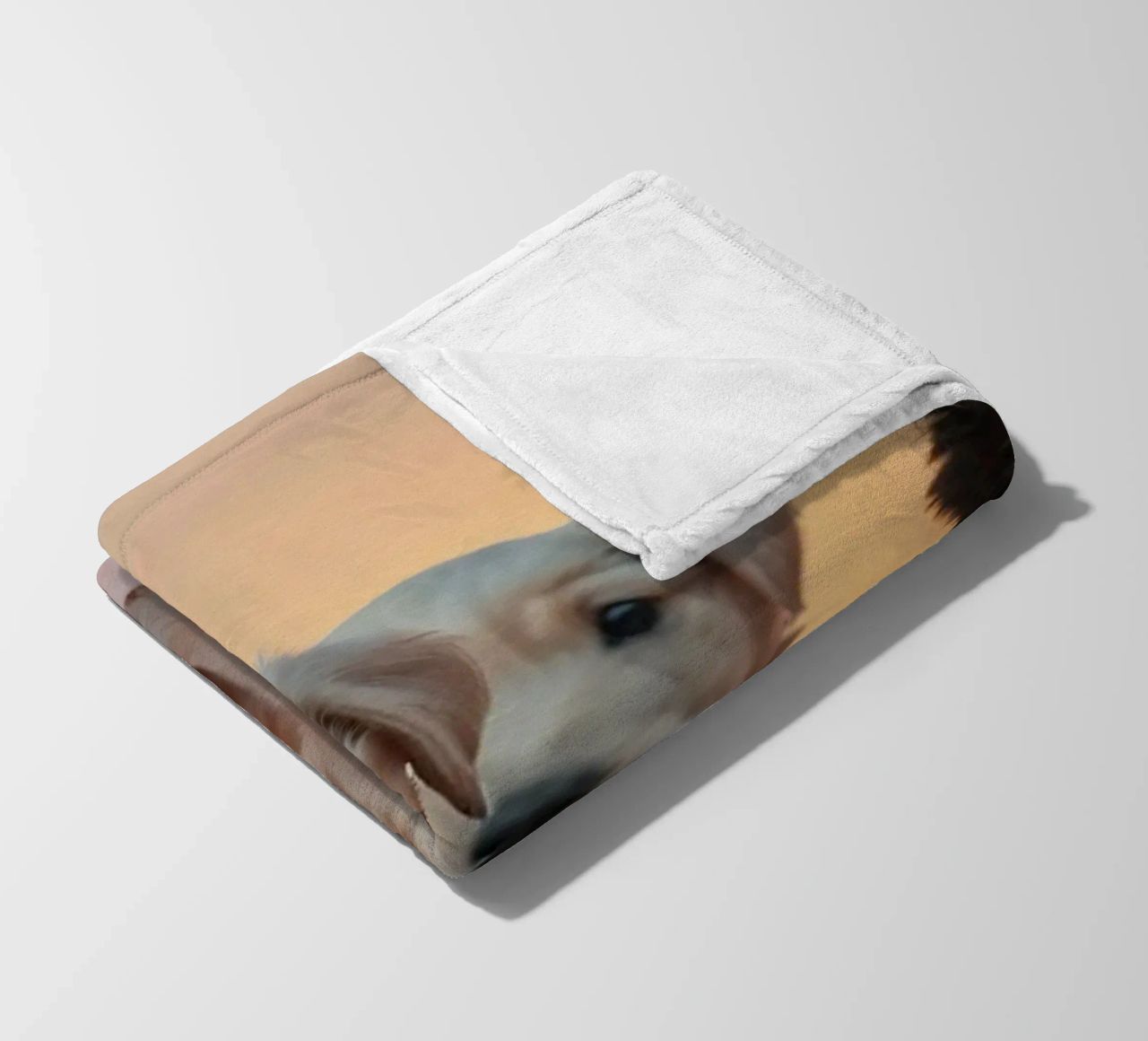 Drie speelse puppies rusten op een zachte deken in een gezellige kamer fleecedeken van DesignDoodle