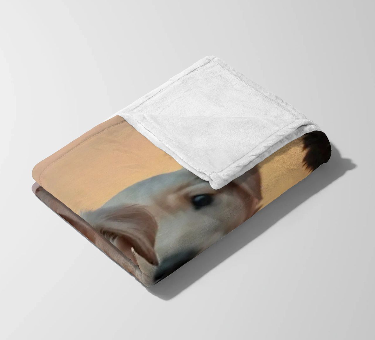 Drie speelse puppies rusten op een zachte deken in een gezellige kamer fleecedeken van DesignDoodle