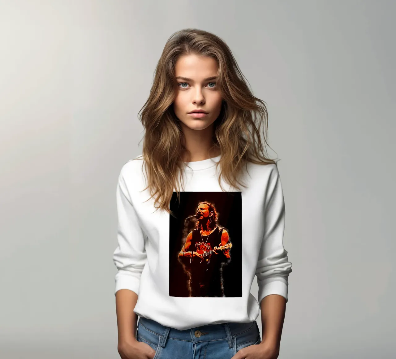 Eddie Vedder Esibirsi felpa da neonartroom