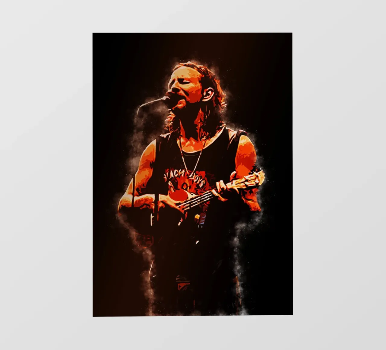 Eddie Vedder Esibirsi telo in pvc da neonartroom