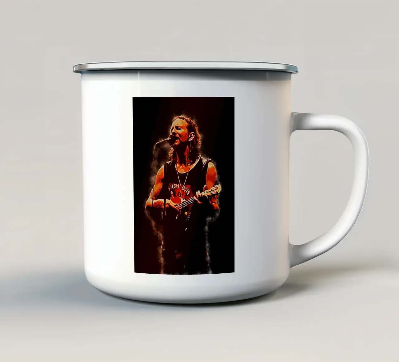 Eddie Vedder Esibirsi tazza in smalto da neonartroom