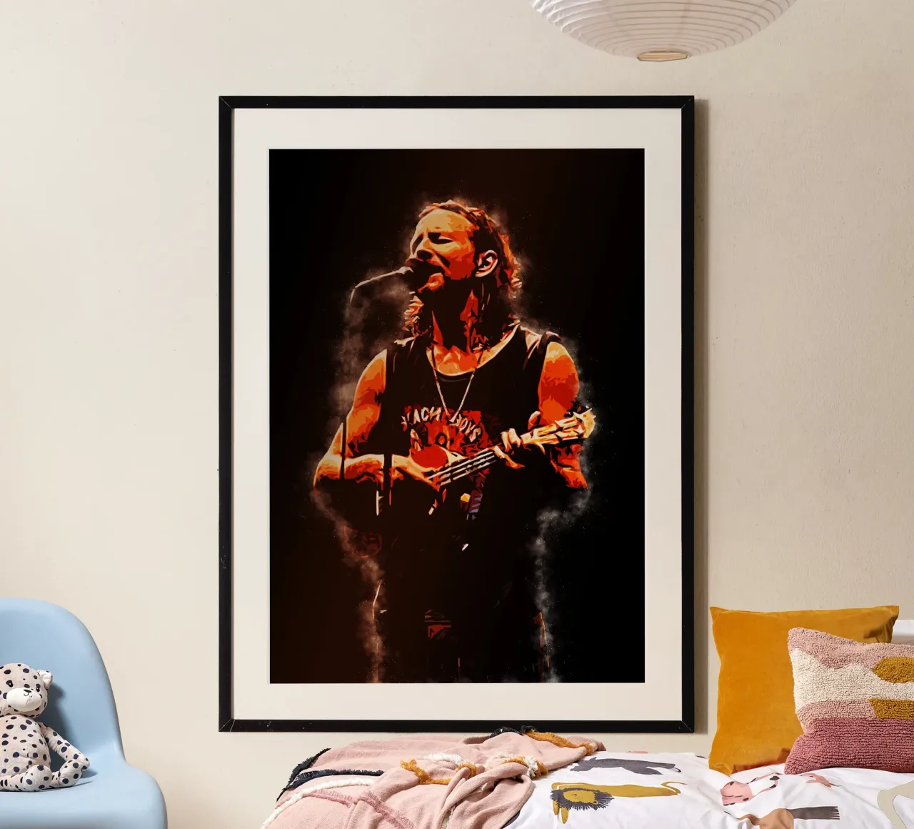 Eddie Vedder Esibirsi carta hahnemühle da neonartroom