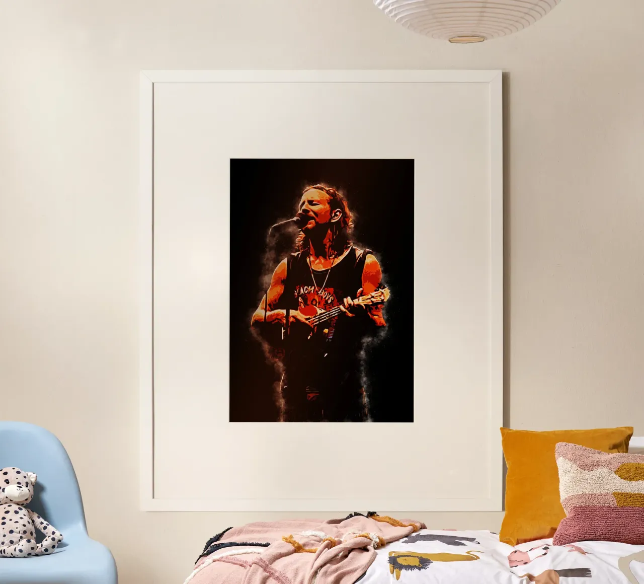 Eddie Vedder Esibirsi carta hahnemühle da neonartroom