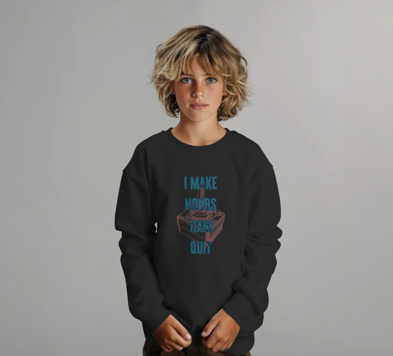 Faccio smettere i noob di infuriarsi felpa bambino da Vintagrafica