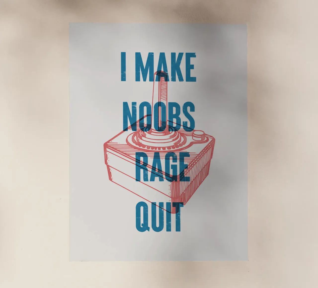 Faccio smettere i noob di infuriarsi pellicola backlit da Vintagrafica