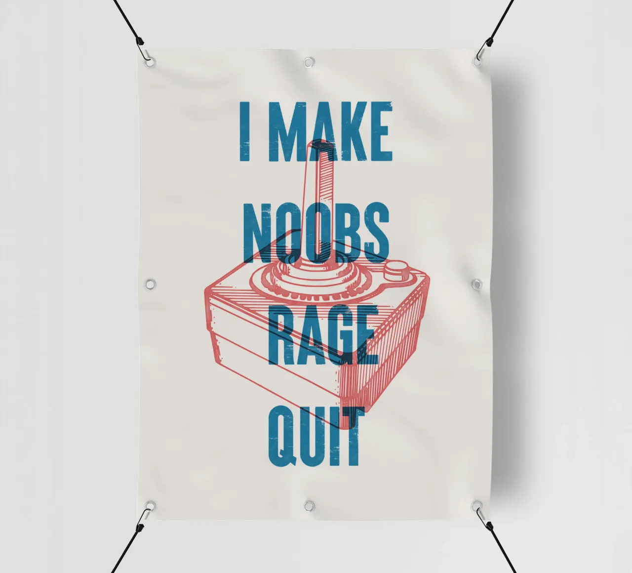 Faccio smettere i noob di infuriarsi telo in pvc da Vintagrafica