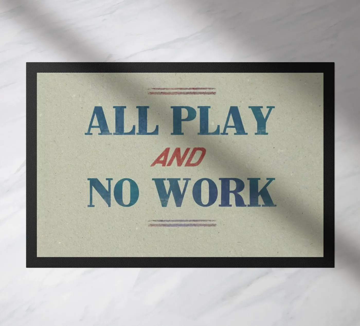 Work doormat by Sammy Slabbinck