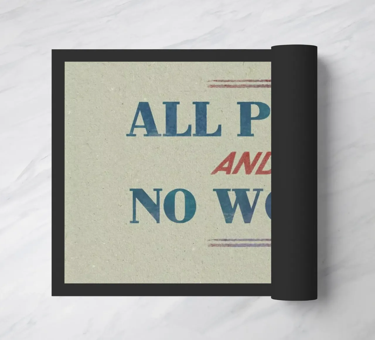 Work deurmat van Sammy Slabbinck