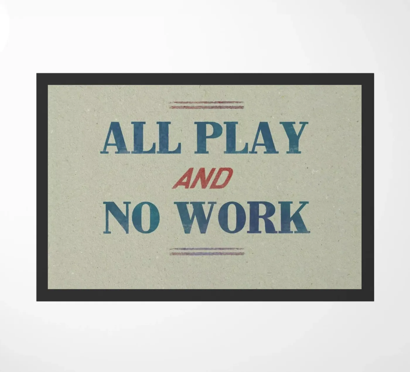 Work doormat by Sammy Slabbinck