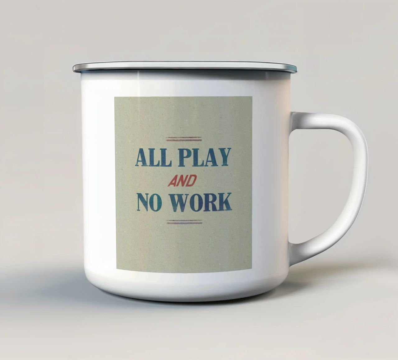 Work tazza in smalto da Sammy Slabbinck