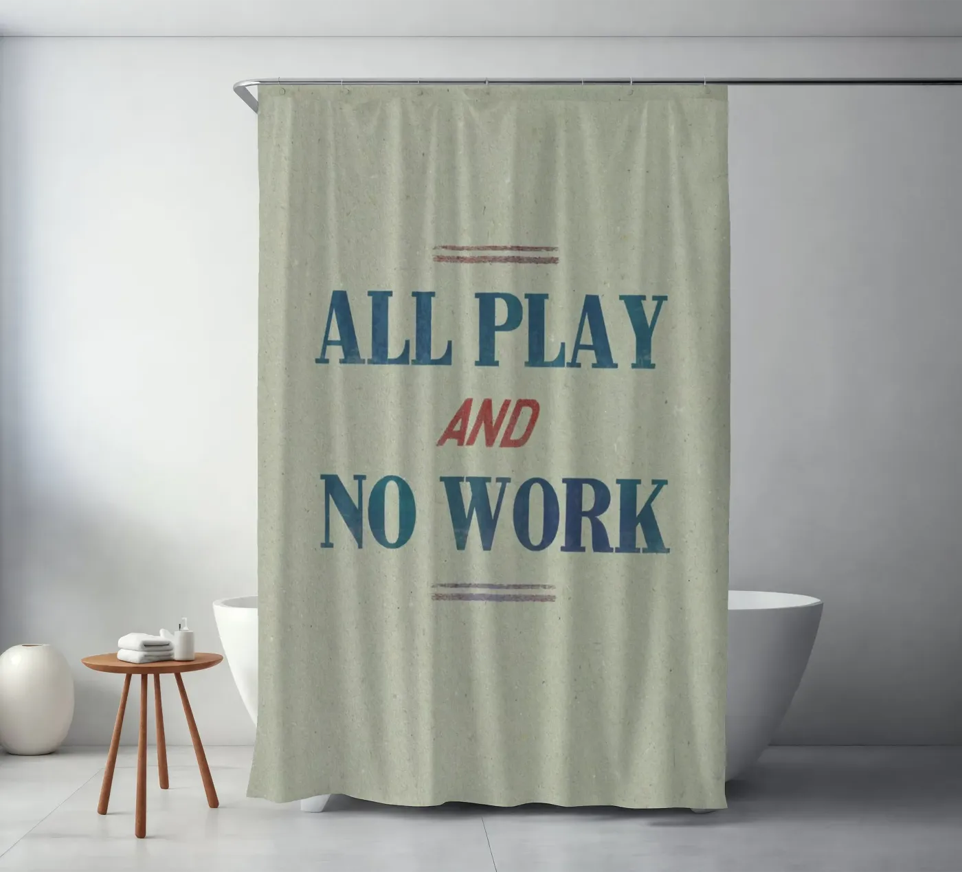 Work Duschvorhang von Sammy Slabbinck