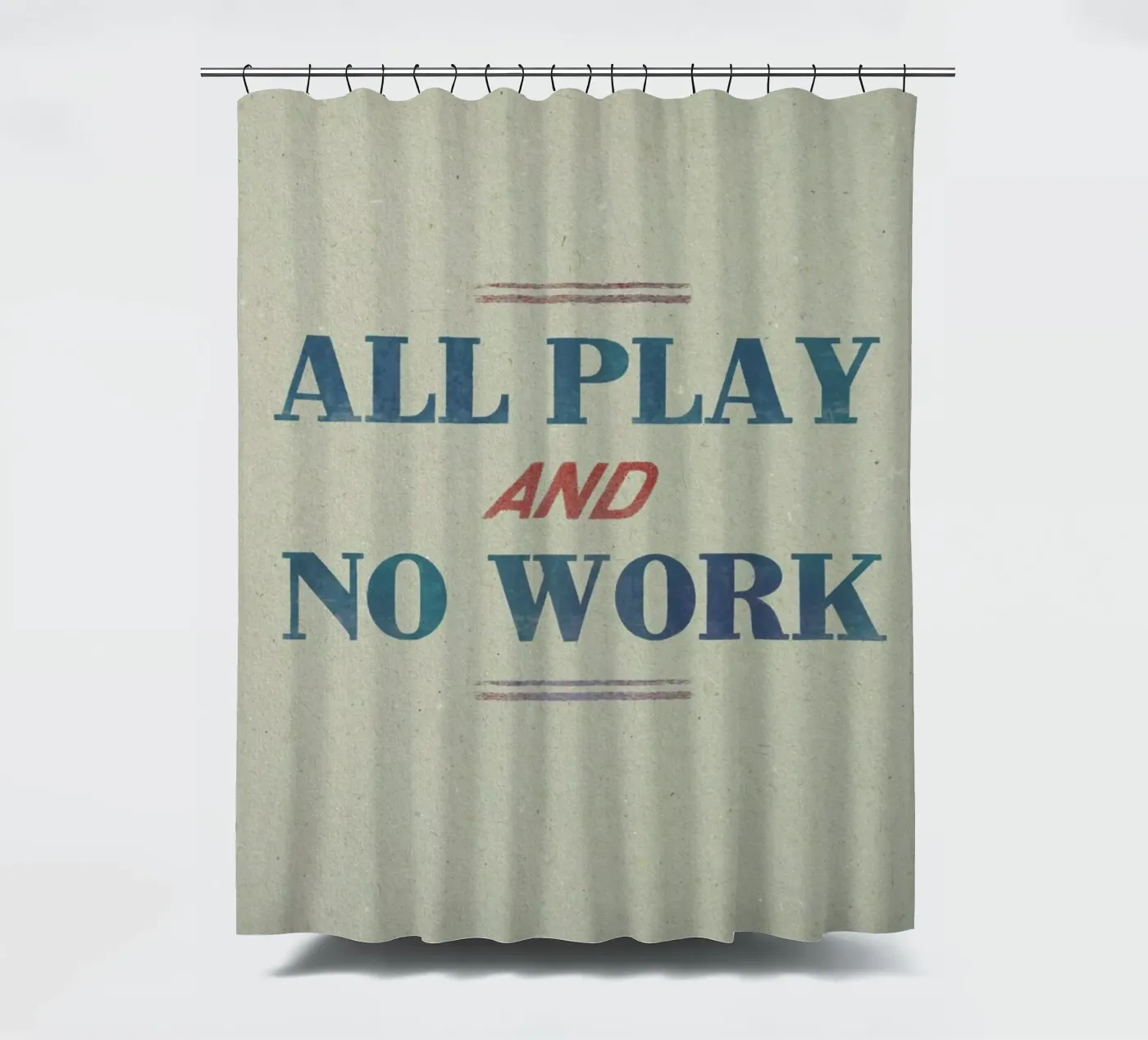 Work Duschvorhang von Sammy Slabbinck