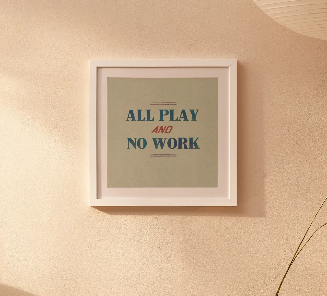 Work poster con telaio in legno da Sammy Slabbinck