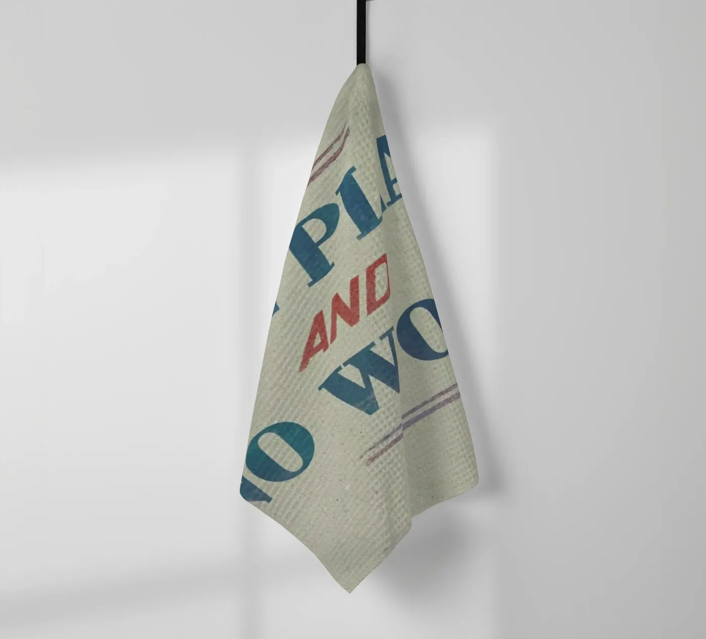 Work tea towel by Sammy Slabbinck