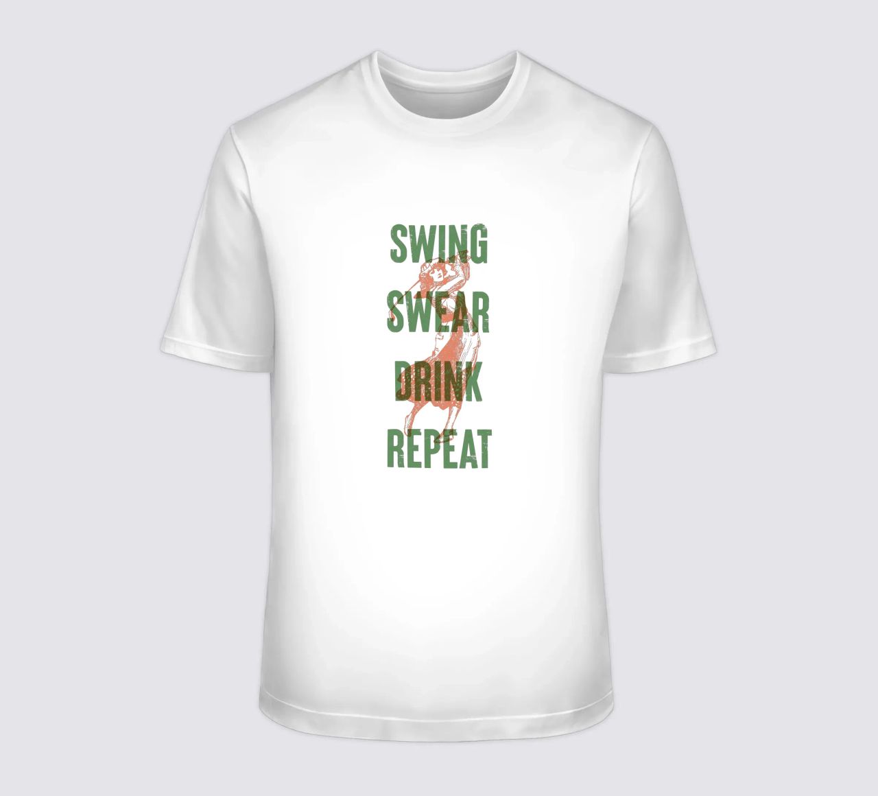 Swing Swear Drink Repeat t-shirt da Vintagrafica