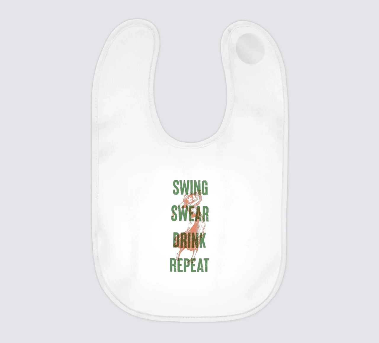 Swing Swear Drink Repeat bavaglino da Vintagrafica
