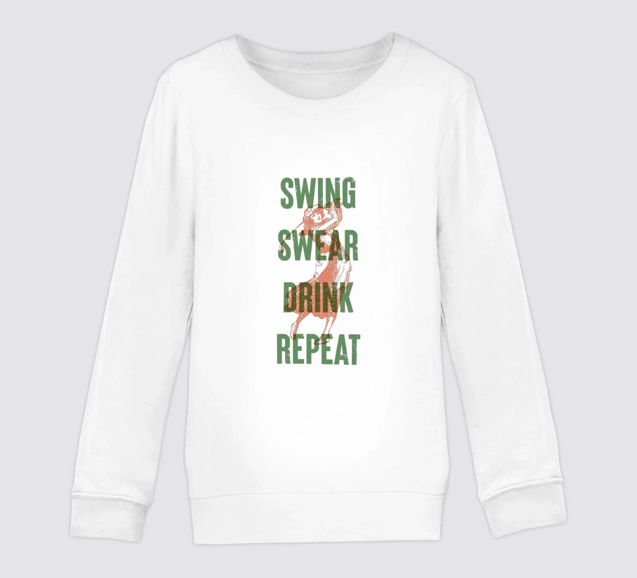 Swing Swear Drink Repeat felpa bambino da Vintagrafica