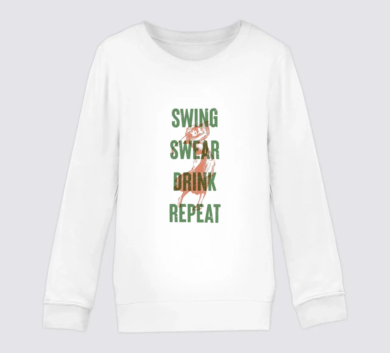 Swing Swear Drink Repeat felpa bambino da Vintagrafica