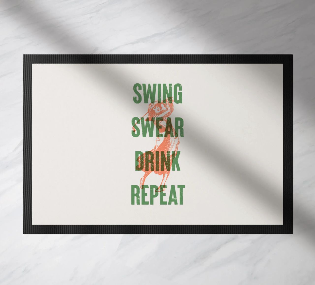 Swing Swear Drink Repeat zerbino da Vintagrafica