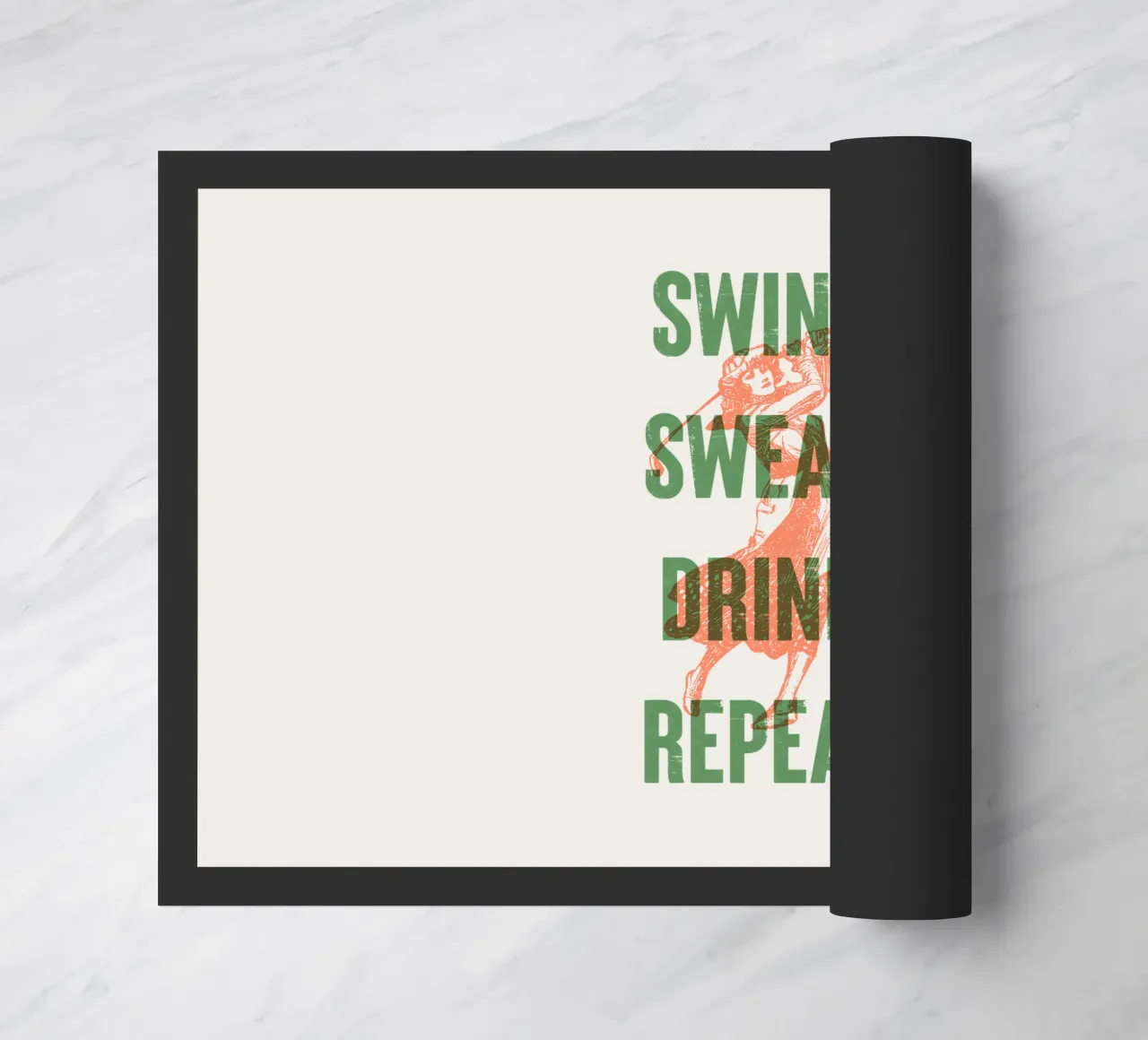 Swing Swear Drink Repeat zerbino da Vintagrafica
