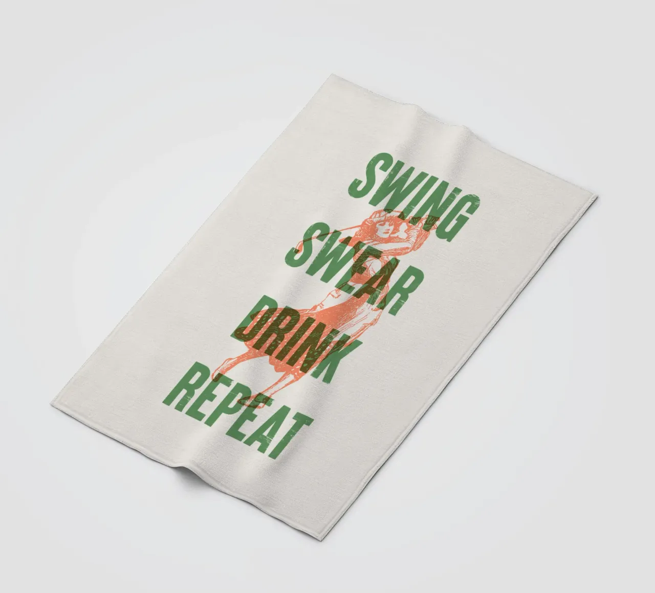 Swing Swear Drink Repeat coperta in pile da Vintagrafica