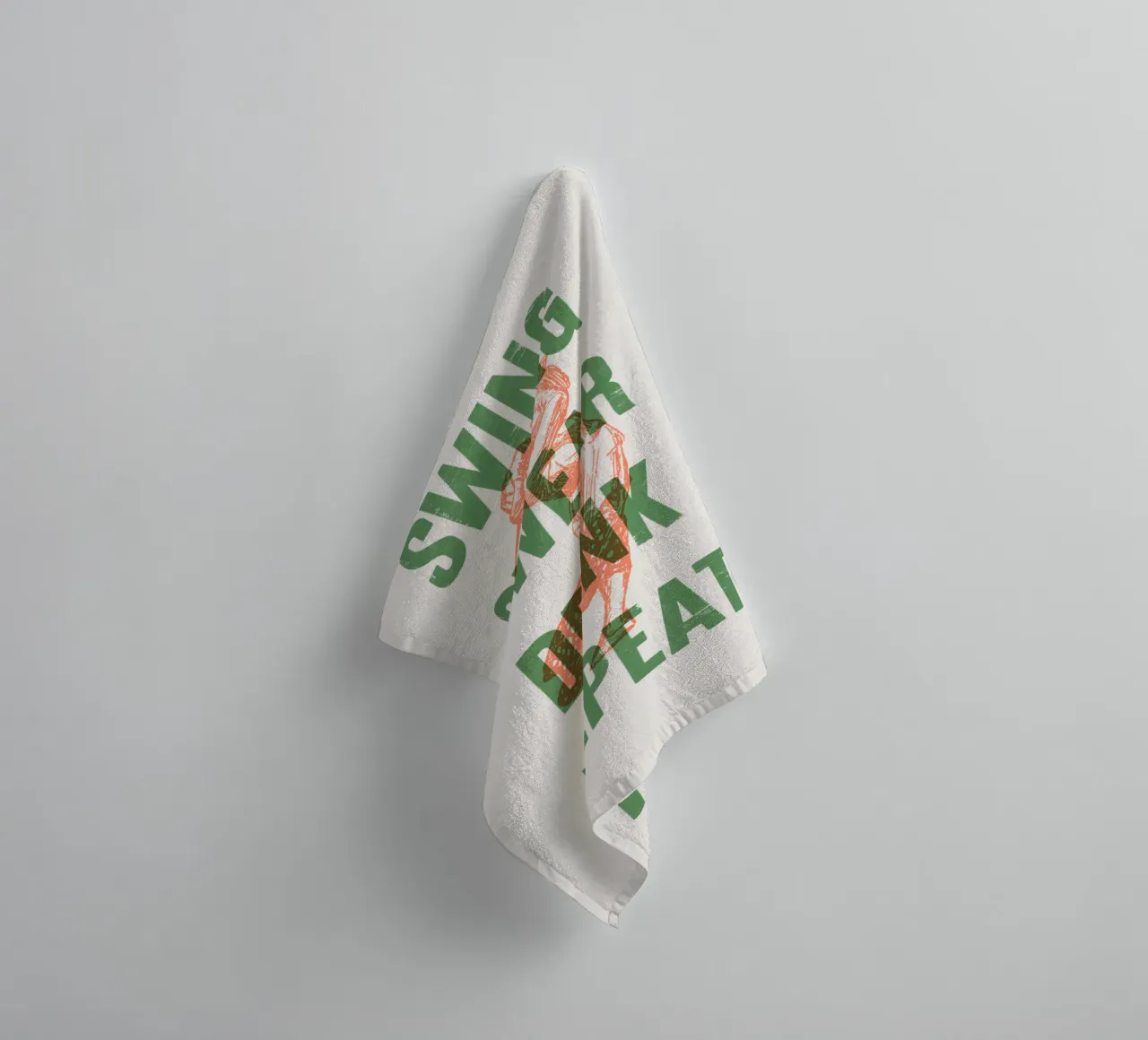 Swing Swear Drink Repeat asciugamano da bagno da Vintagrafica