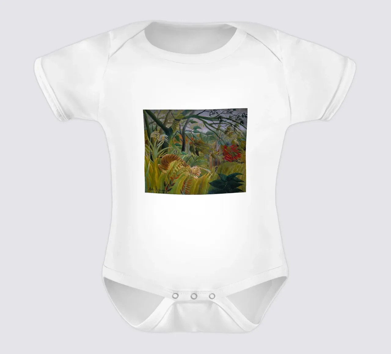 Tigre dans une tempête tropicale - Henri Rousseau body bébé de Timeless Artworks