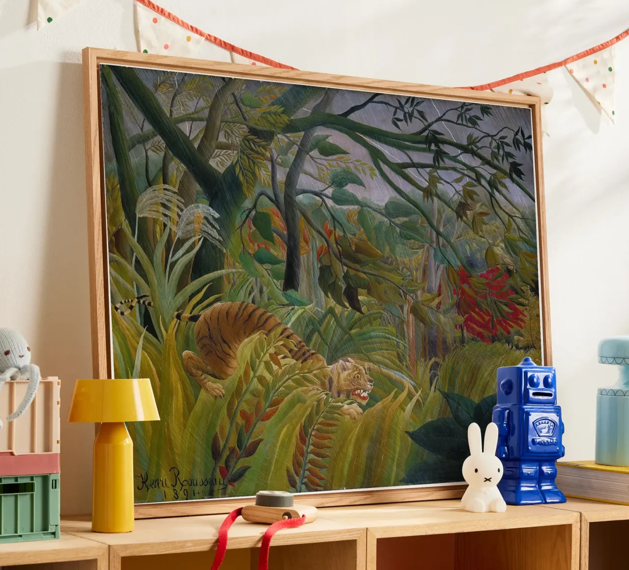 Tiger in a Tropical Storm - Henri Rousseau acrylic glass by Timeless Artworks